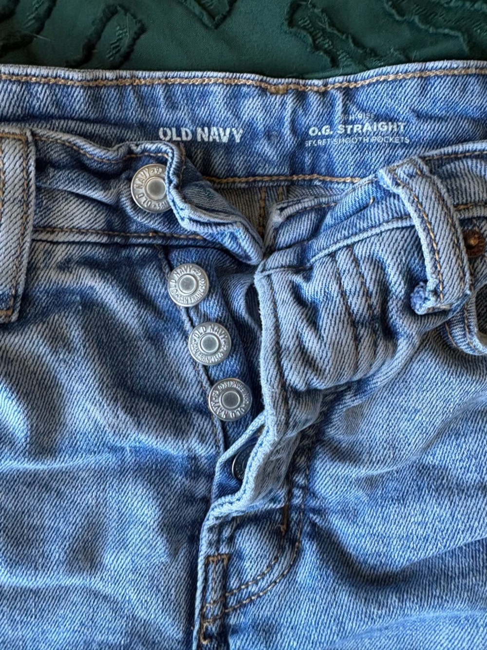 Old Navy Light Blue Rolled-Hem Denim Shorts JEAN SALE! - Picture 2 of 3
